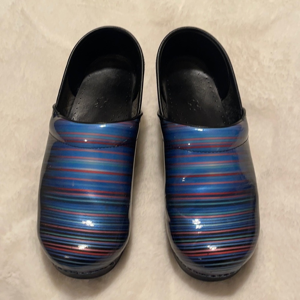 Multi color dansko clogs
